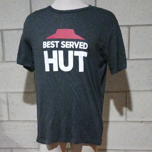 Pizza Hut Worker IQ Apparel Gray T-shirt Mens Size Medium - Picture 1 of 5